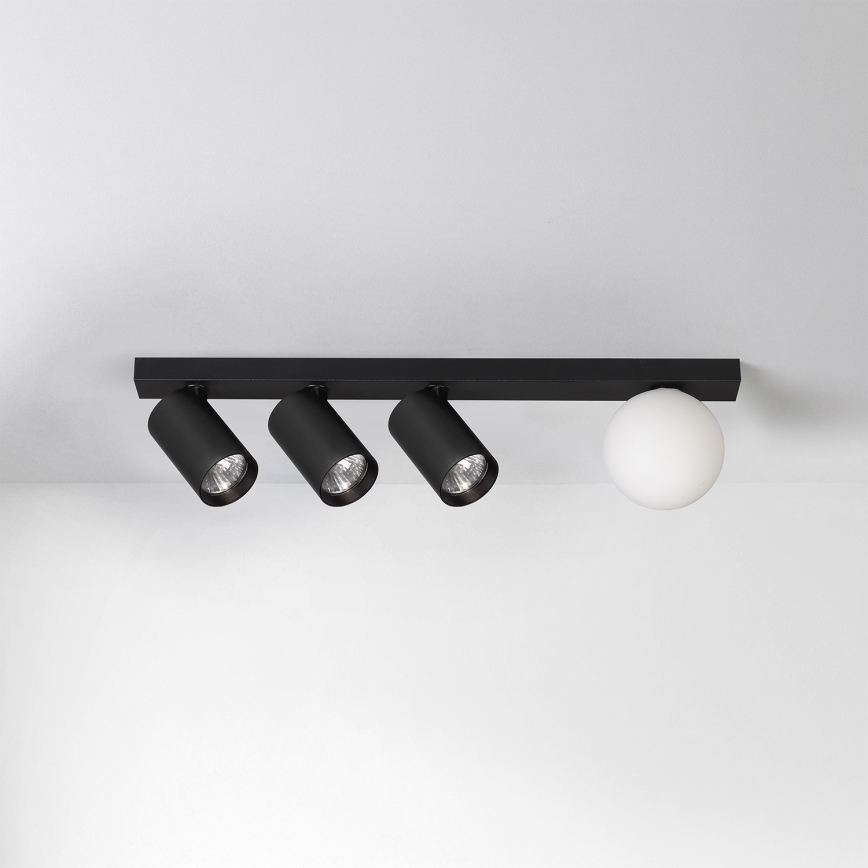 Brilagi - SELE BALL spotlámpa 3xGU10/30W/230V + 1xG9/10W fekete