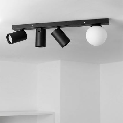 Brilagi - SELE BALL spotlámpa 3xGU10/30W/230V + 1xG9/10W fekete