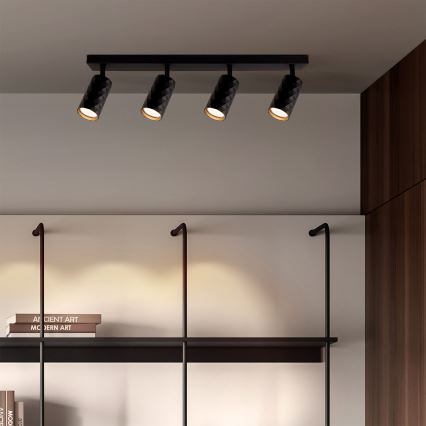 Brilagi - SELE DIAMANT spotlámpa 4xGU10/30W/230V fekete