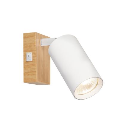 Brilagi - SELE fali spotlámpa 1xGU10/30W/230V fehér/tölgy dekor