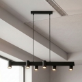Brilagi - SELE kábelen függő csillár, 6x GU10/30W/230V, fekete