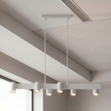 Brilagi - SELE kábeles csillár 6xGU10/30W/230V fehér