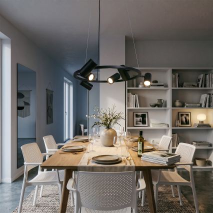 BRILAGI - SELE kábellel függesztett csillár 6xGU10/30W/230V fekete
