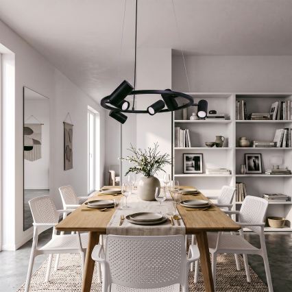BRILAGI - SELE kábellel függesztett csillár 6xGU10/30W/230V fekete