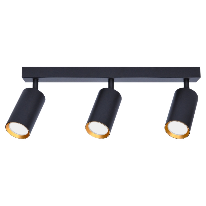 Brilagi - LED RGBW dimmelhető spotlámpa SELE 3xGU10/6W/230V 3000K fekete/arany + távirányító