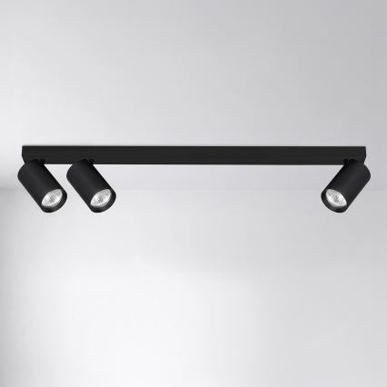 Brilagi - SELE LONG 3xGU10/30W/230V irányítható spotlámpa, fekete