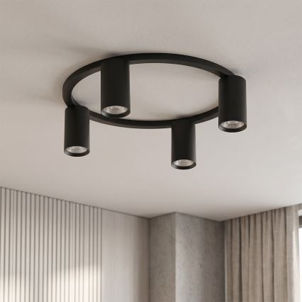Brilagi - SELE mennyezeti lámpatest 4xGU10/30W/230V fekete