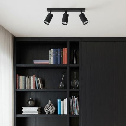 Brilagi - SELE MODERN 3xGU10/30W/230V fekete spotlámpa