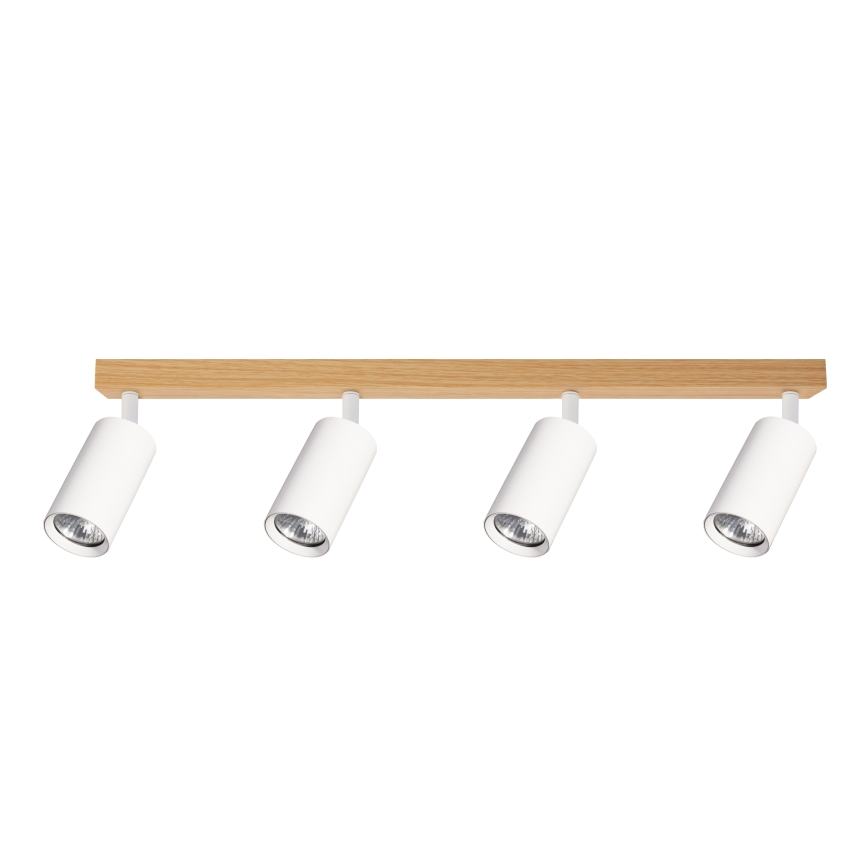 Brilagi - SELE spotlámpa 4xGU10/30W/230V fehér/tölgy dekor