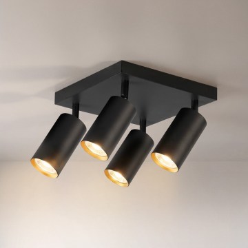 Brilagi - SELE SQUARE spotlámpa 4xGU10/30W/230V fekete/arany