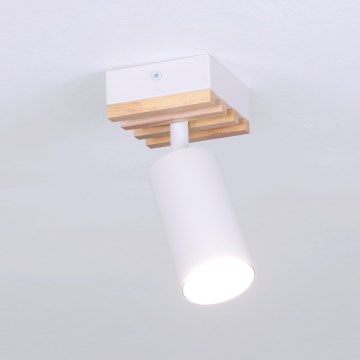 Brilagi - SELE WOOD ACOUSTIC spotlámpa 1xGU10/30W/230V fehér/fa