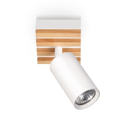 Brilagi - SELE WOOD ACOUSTIC spotlámpa 1xGU10/30W/230V fehér/fa