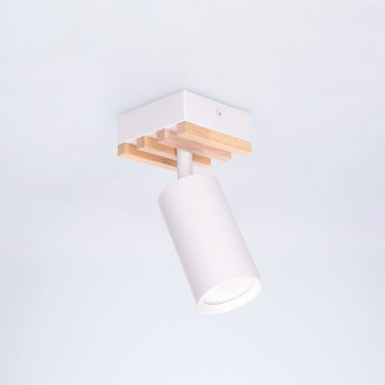 Brilagi - SELE WOOD ACOUSTIC spotlámpa 1xGU10/30W/230V fehér/fa