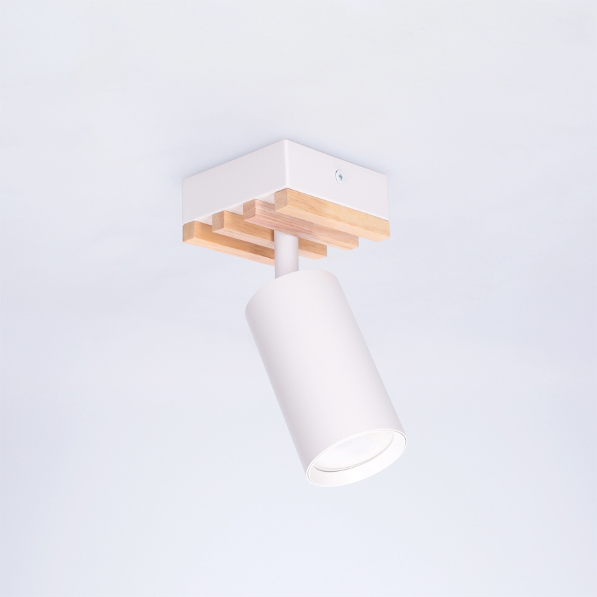 Brilagi - SELE WOOD ACOUSTIC spotlámpa 1xGU10/30W/230V fehér/fa