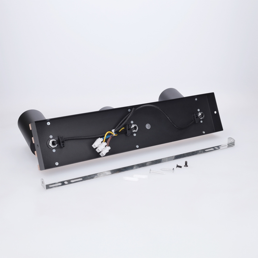 Brilagi - SELE WOOD ACOUSTIC spotlámpa 3xGU10/30W/230V fekete/fa