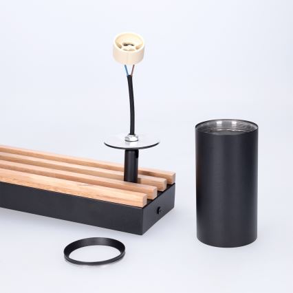 Brilagi - SELE WOOD ACOUSTIC spotlámpa 3xGU10/30W/230V fekete/fa