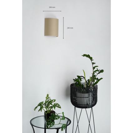 Brilagi - Fali lámpa SEMI 1xE27/15W/230V átmérő 20 cm bézs