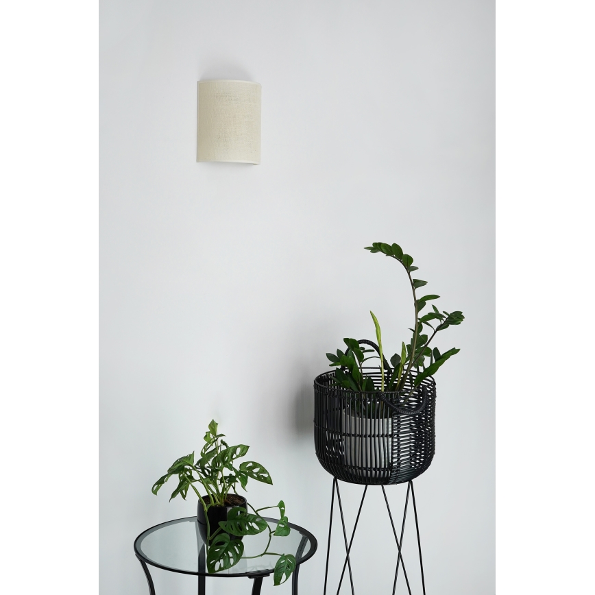 Brilagi - Fali lámpa SEMI 1xE27/15W/230V átmérő 20 cm krémszínű