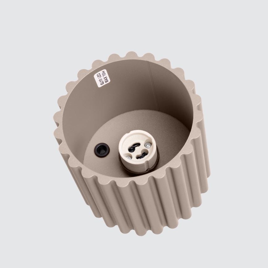 Brilagi - SFERA LED spotlámpa 1xGU10/10W/230V, átm. 10 cm, taupe