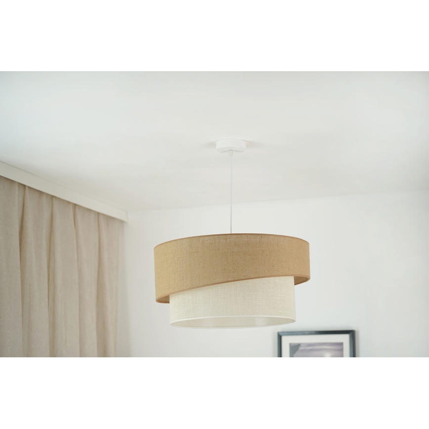Brilagi - Fényfüggeszték SHINE 1xE27/15W/230V átmérő 50 cm bézs/krém