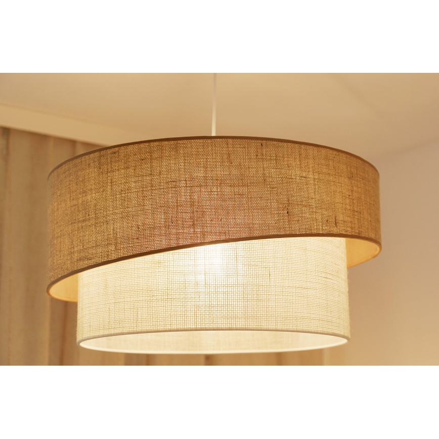 Brilagi - Fényfüggeszték SHINE 1xE27/15W/230V átmérő 50 cm bézs/krém
