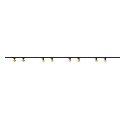 Brilagi - Sínrendszeres spotlámpa HUSKY 8xGU10/10W/230V fekete/arany
