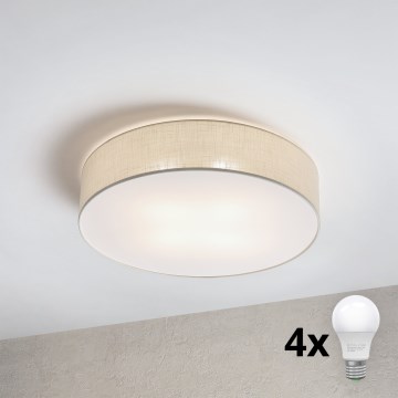 Brilagi - SIRIJA LED mennyezeti lámpa 4xE27/15W/230V, átm. 60 cm, krémszínű