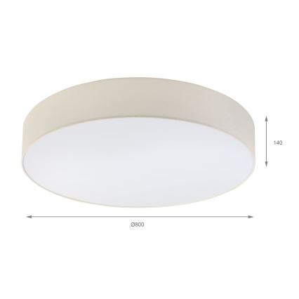 Brilagi - SIRIJA LED mennyezeti lámpatest 6xE27/15W/230V átm. 80 cm krémszínű