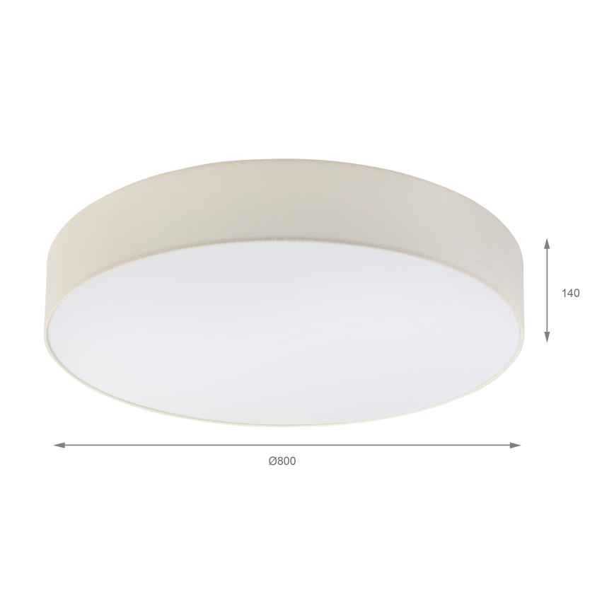 Brilagi - SIRIJA LED mennyezeti lámpatest 6xE27/15W/230V átm. 80 cm krémszínű
