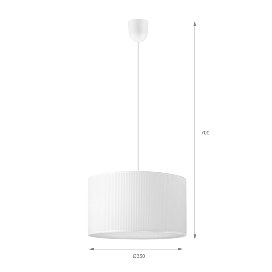 Brilagi - SIRIJA MODERN kábeles függőlámpa, 1xE27/60W/230V, átmérő 35 cm, fehér