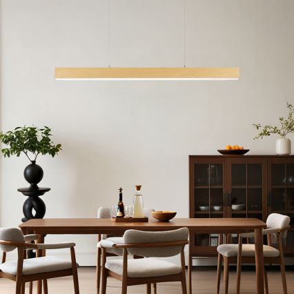 Brilagi - SLEEKLINE kábeles LED függőlámpa LED/40W/230V 3000/4500/6000K tölgy dekor