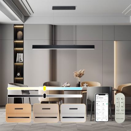 Brilagi - LED dimmelhető függeszték kábelre SLEEKLINE SMART LED/40W/230V 3000-6000K Wi-Fi Tuya fekete + távirányító