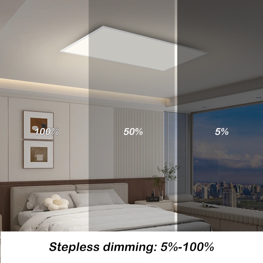 Brilagi - LED dimmelhető mennyezeti lámpatest SLIMFRAME LED/80W/230V 120x60 cm 3000-6000K fehér + távirányító