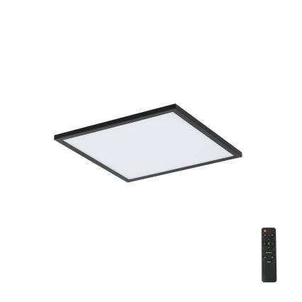 Brilagi - SLIMFRAME fényerőszabályozható LED mennyezeti lámpatest LED/25W/230V 30x30 cm 3000-6000K fekete + távirányító