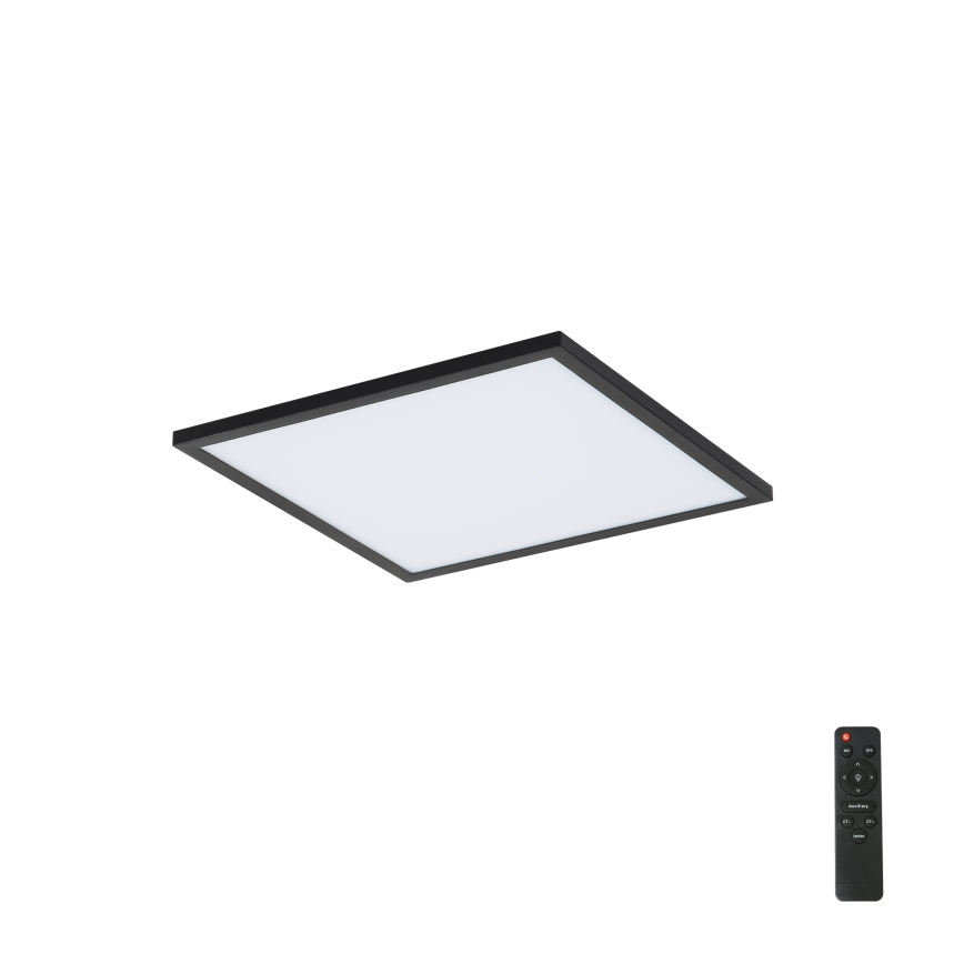 Brilagi - SLIMFRAME fényerőszabályozható LED mennyezeti lámpatest LED/25W/230V 30x30 cm 3000-6000K fekete + távirányító