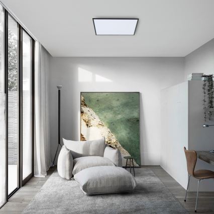 Brilagi - LED fényerőszabályozható mennyezeti lámpatest SLIMFRAME LED/58W/230V 60x60 cm 3000-6000K fekete + távirányító