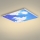Brilagi - SLIMFRAME SKY LED mennyezeti lámpatest 58W/230V 60x60 cm ezüst/kék