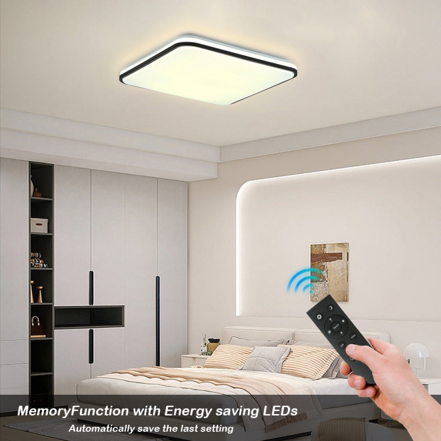 Brilagi - Dimmelhető okos LED mennyezeti lámpatest LED/36W/230V 53x53 cm 3000-6000K Wi-Fi Tuya Beacon + távirányító