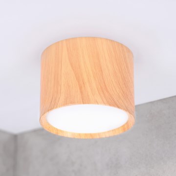 BRILAGI - SMOOTH spotlámpa 1xGX53/15W/230V 60x82 mm tölgy dekor