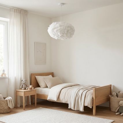 Brilagi - SOLEAIR kábeles függeszték 2×E27/40W/230V, Ø 60 cm, fehér