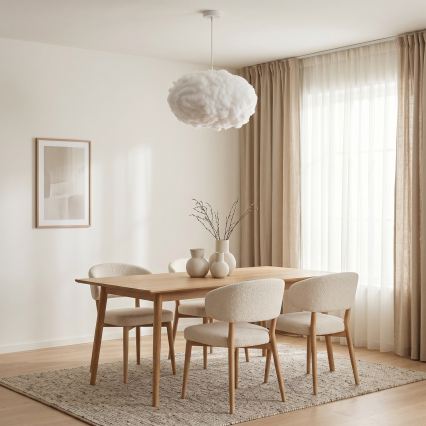 Brilagi - SOLEAIR kábeles függeszték 2×E27/40W/230V, Ø 60 cm, fehér