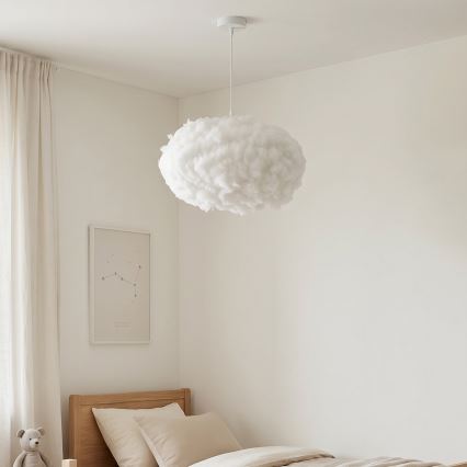 Brilagi - SOLEAIR kábeles függeszték 2×E27/40W/230V, Ø 60 cm, fehér