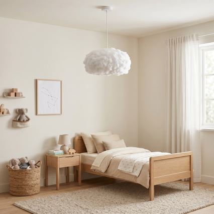 Brilagi - SOLEAIR kábeles függőlámpa 1xE27/60W/230V, Ø 45 cm, fehér