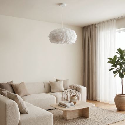 Brilagi - SOLEAIR kábeles függőlámpa 1xE27/60W/230V, Ø 45 cm, fehér