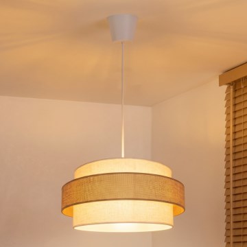 Brilagi - SPACE kábeles függőlámpa 1xE27/60W/230V Ø 40 cm bézs/krém