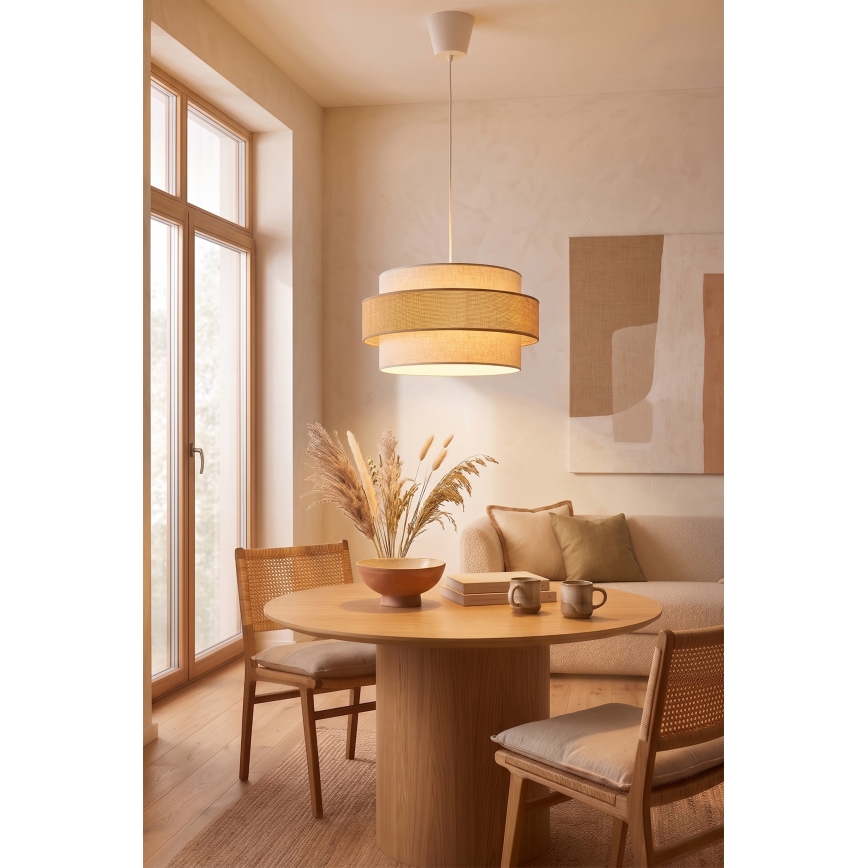 Brilagi - SPACE kábeles függőlámpa 1xE27/60W/230V Ø 40 cm bézs/krém