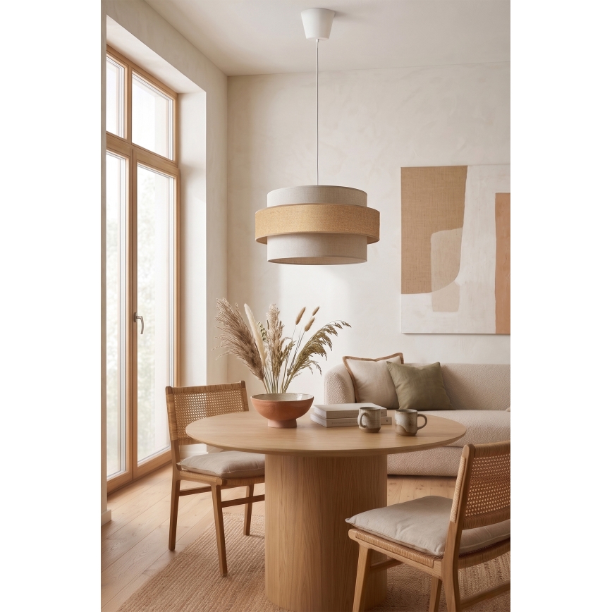 Brilagi - SPACE kábeles függőlámpa 1xE27/60W/230V Ø 40 cm bézs/krém