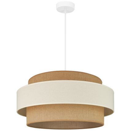 Brilagi - Függeszték SPACE LIGHT 1xE27/15W/230V, 50 cm átmérő, bézs/krém színű