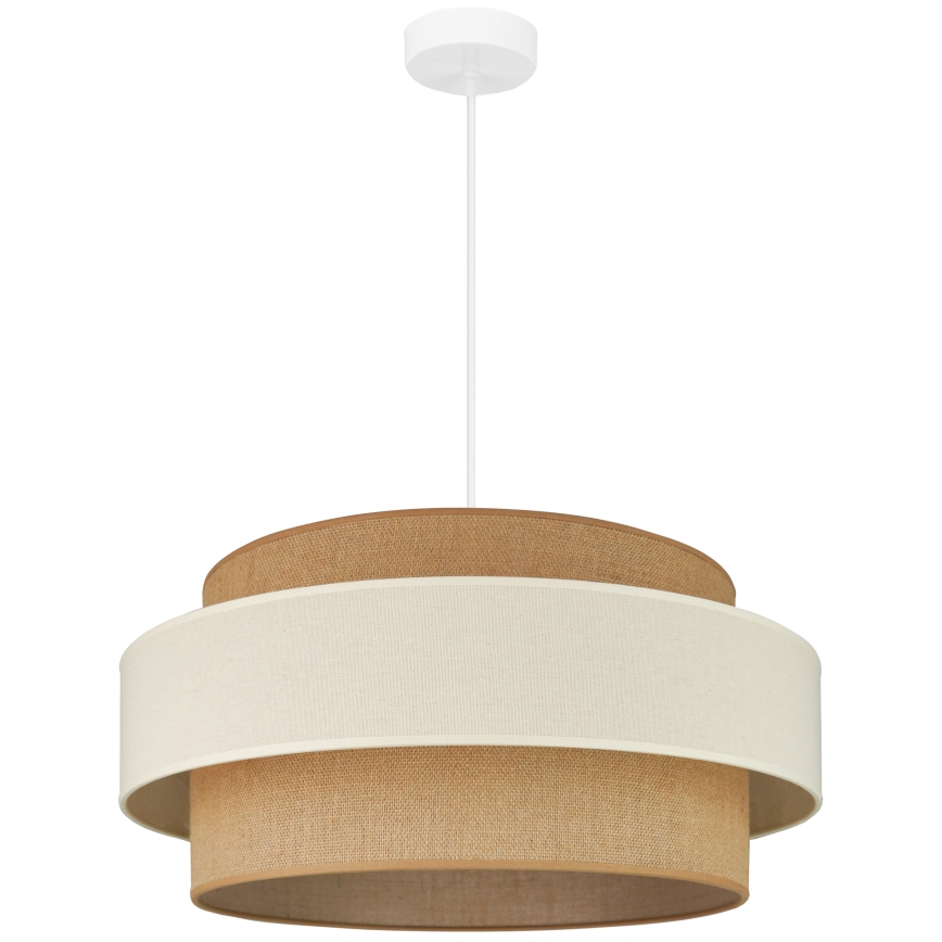 Brilagi - Függeszték SPACE LIGHT 1xE27/15W/230V, 50 cm átmérő, bézs/krém színű