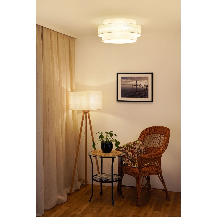 Brilagi - Mennyezeti lámpa SPACE YUTE LED/12W/230V átm. 50 cm 3000K/4000K/6400K krémszínű